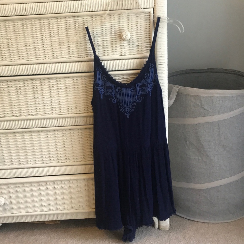 navy blue romper